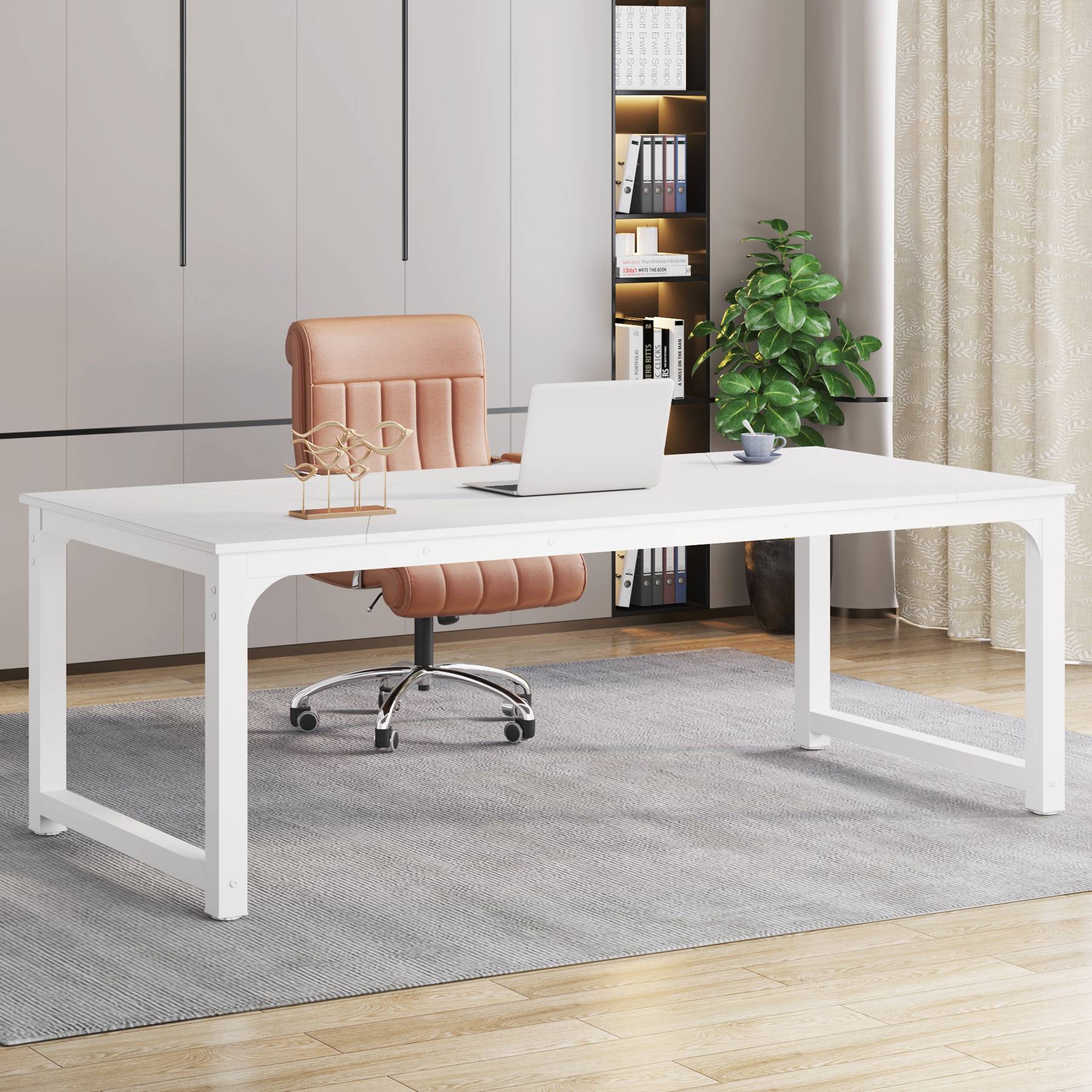 Tribesigns Conference Table, 6FT Rectangular Meeting Seminar Table Tribesigns